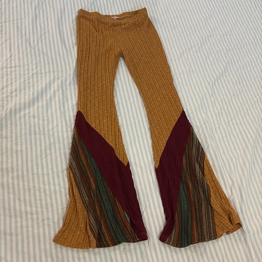 Ces Femme multi textured flare pants. Super comfortable